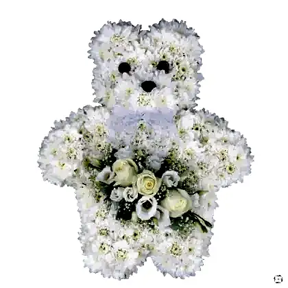 teddy bear funeral flowers UK