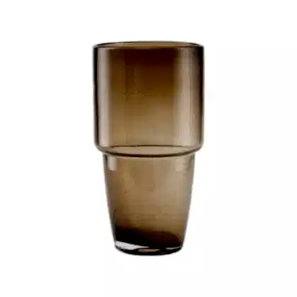 House Doctor Chazia Brown Glass Vase