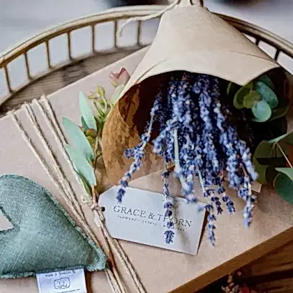 Grace and Thorn Lavender Gift Set with Candle